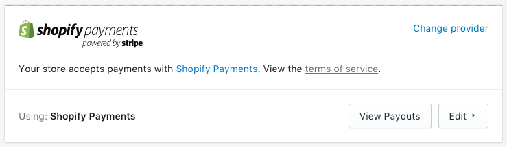 accept shopify payments