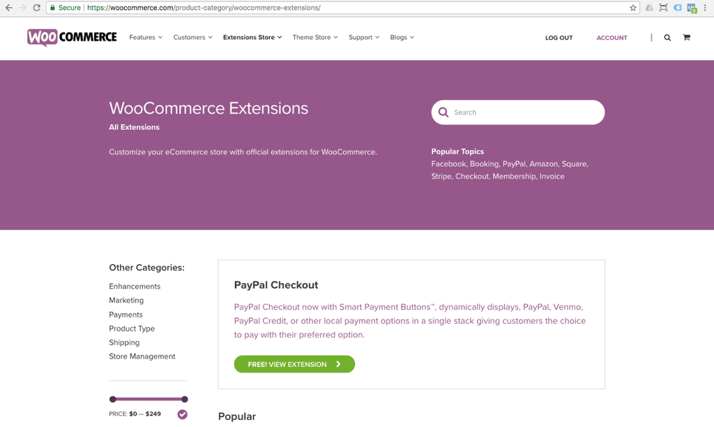 woocommerce extensions marketplace