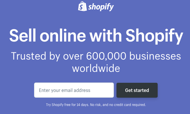get started with shopify