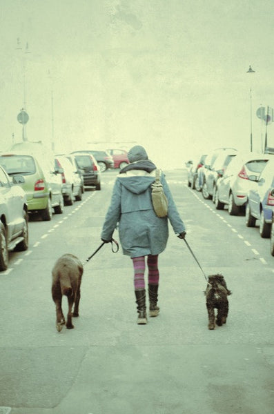 Sam With Her Dogs