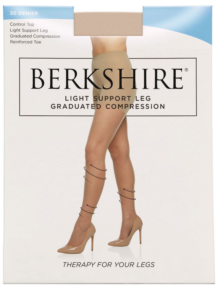 Berkshire Women's Maternity Light Support Pantyhose Reinforced Toe 