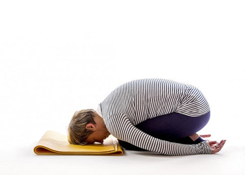 yoga for menopause padded child pose