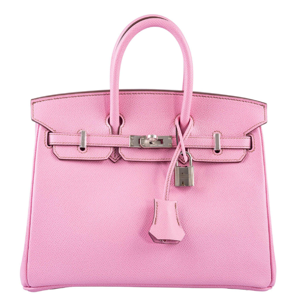 Hermes Rose Sakura Birkin 25 Pink Jewel Bag Grail Z Stamp, 2021