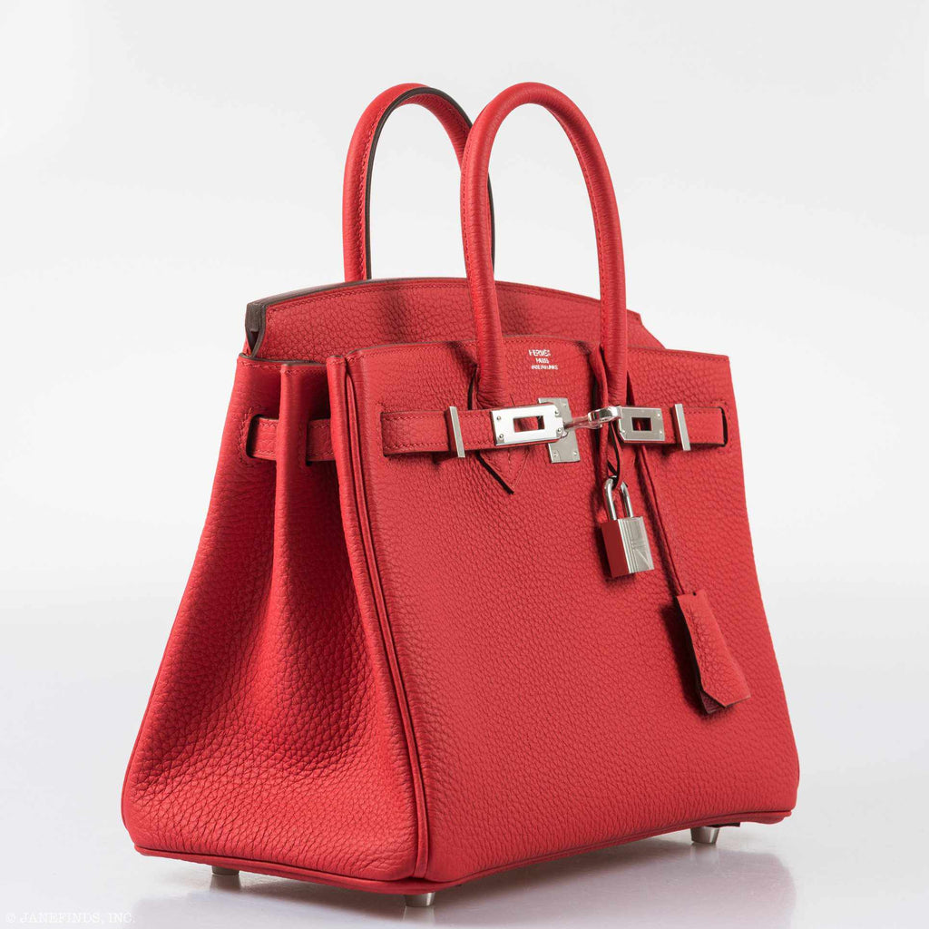 hermes red birkin 25