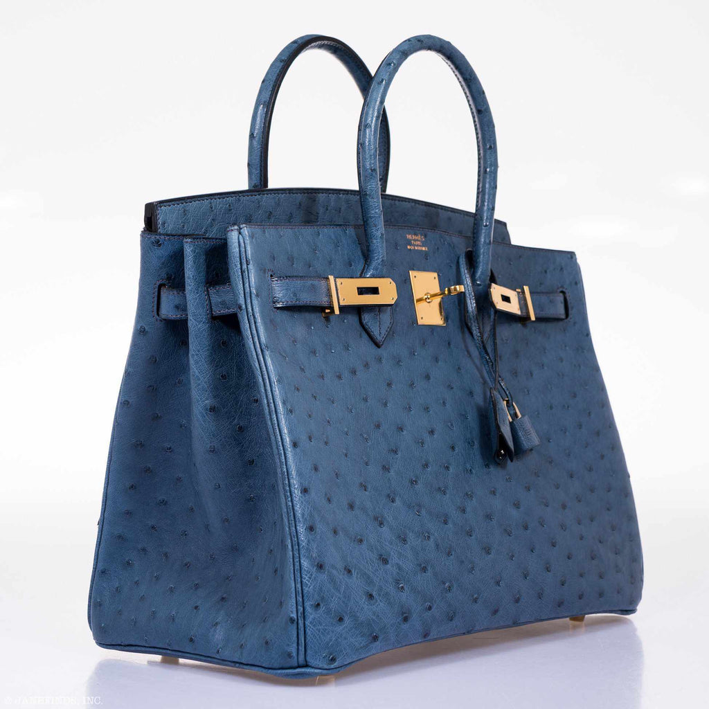 hermes birkin ostrich blue