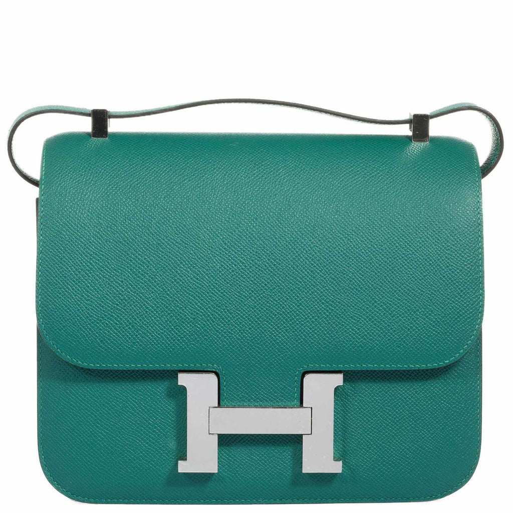 Hermes Birkin 25 Malachite Togo Palladium Hardware - Vendome Monte Carlo