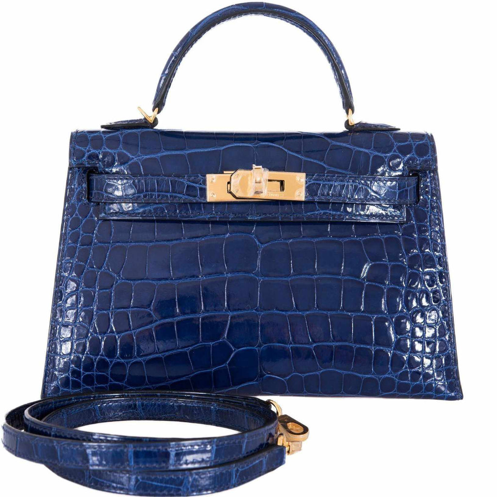 hermes kelly crocodile blue