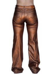 BRONZE METALLIC SIGNATURE TROUSERS