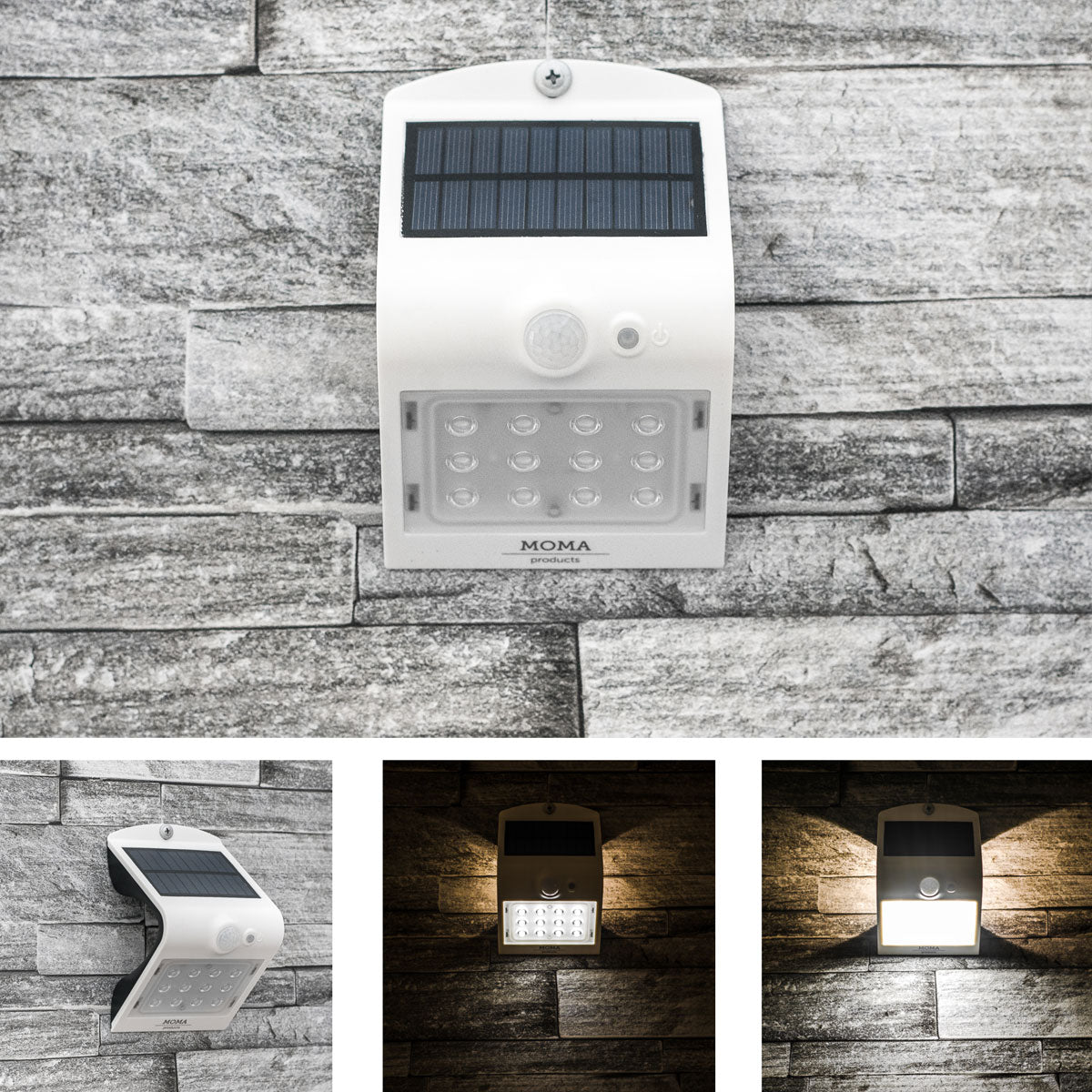 Black 1.5 Watt Solar LED Motion Sensor Security Light MP15SLEDB