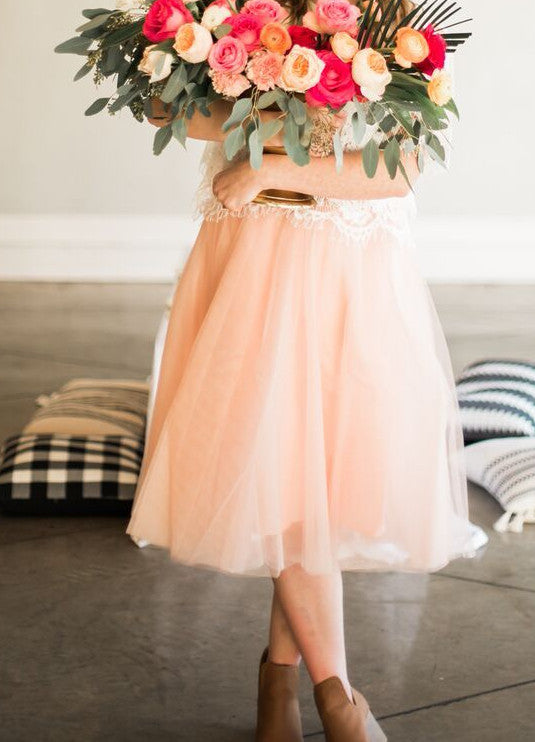 Tamara Too Much Tulle Skirt in Blush