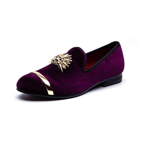 purple velvet dress shoes mens