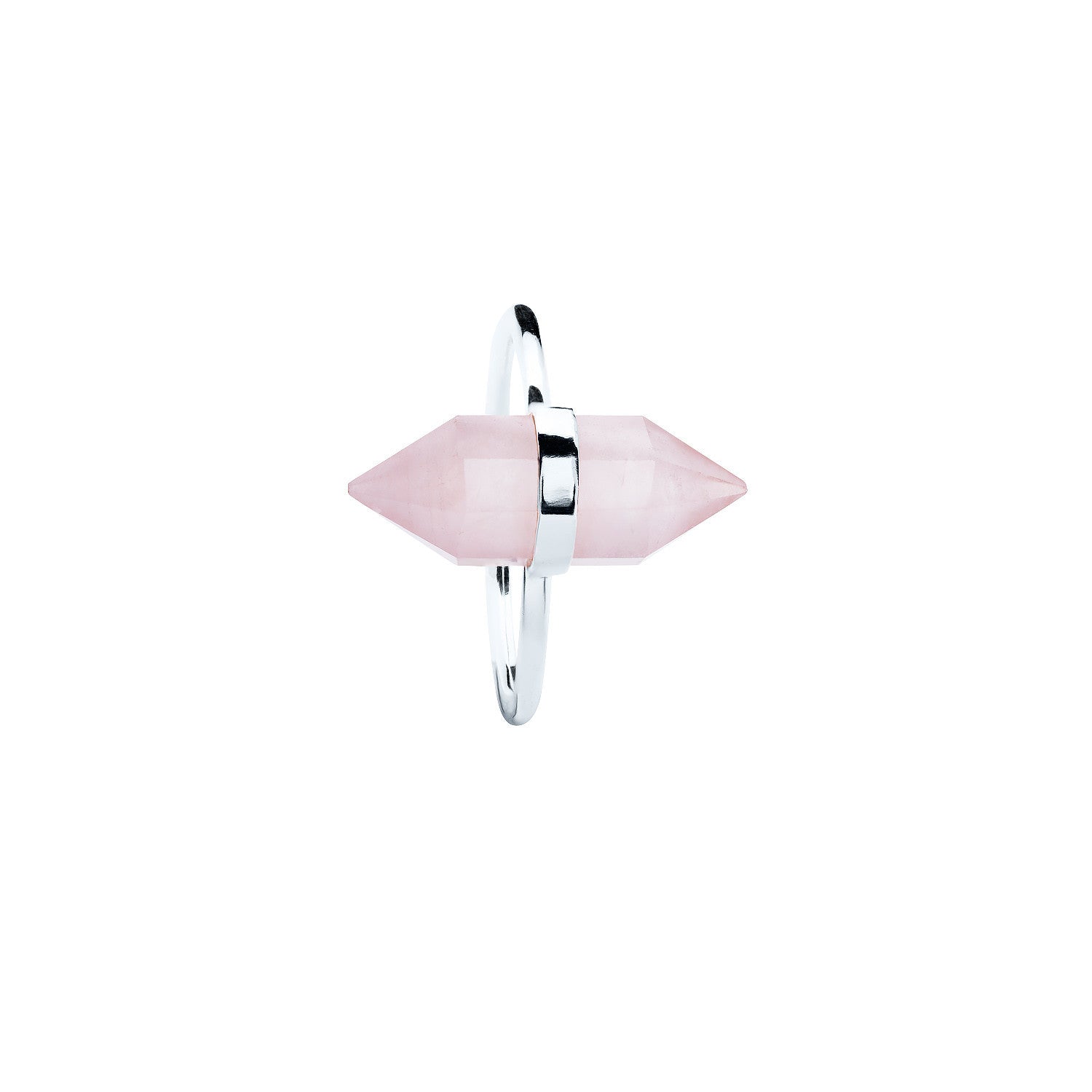 Bague Femme KARMA, Argent, Quartz rose