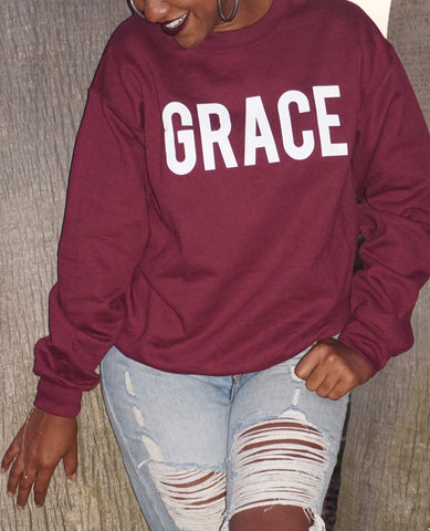 Grace Maroon Sweatshirt
