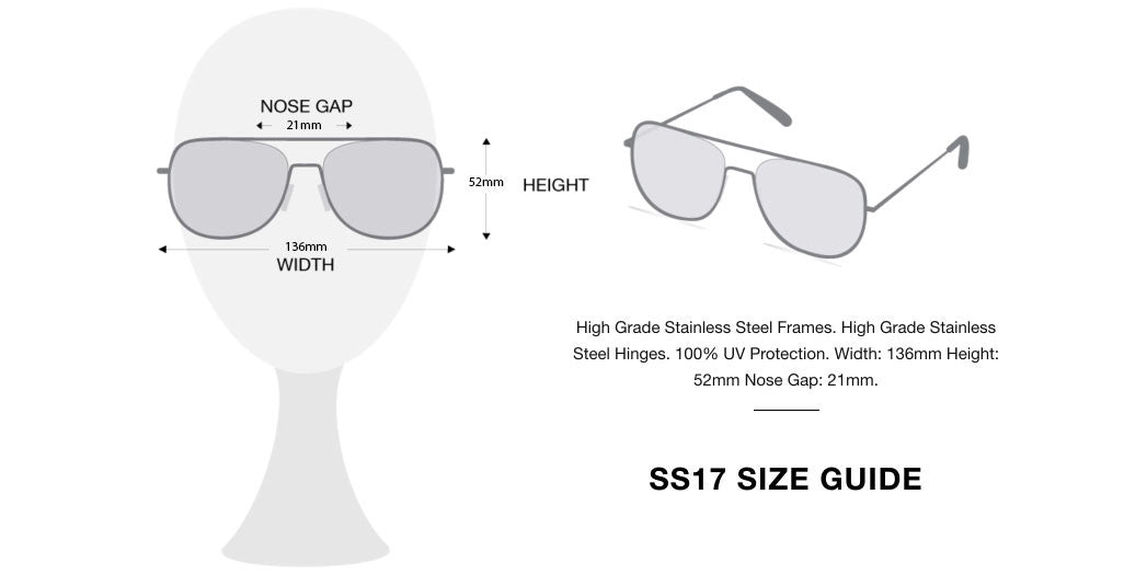 HOH SS17 size guide