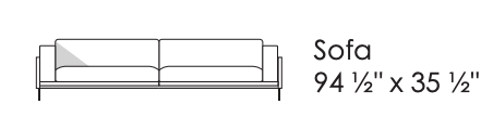 Eilersen Slimline Sofa Dimensions