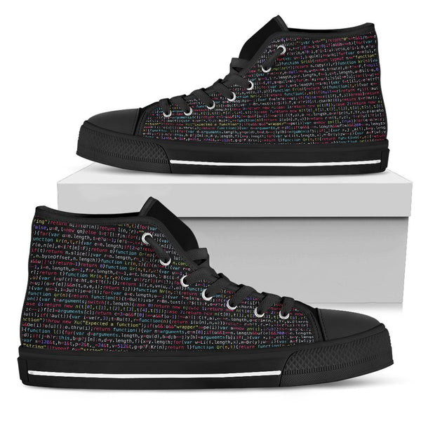 high top canvas shoes
