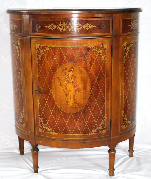 Demilune Console Cabinet The Travelers Wheel