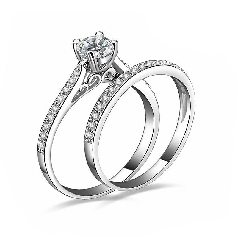 Crystal Engagement Rings Wedding Ring Sets Rings For Women