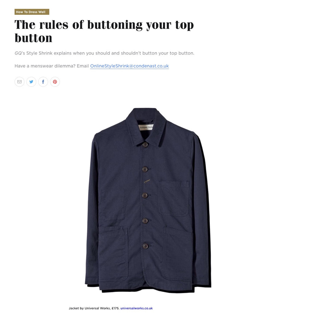 Universal Works Bakers Jacket - GQ