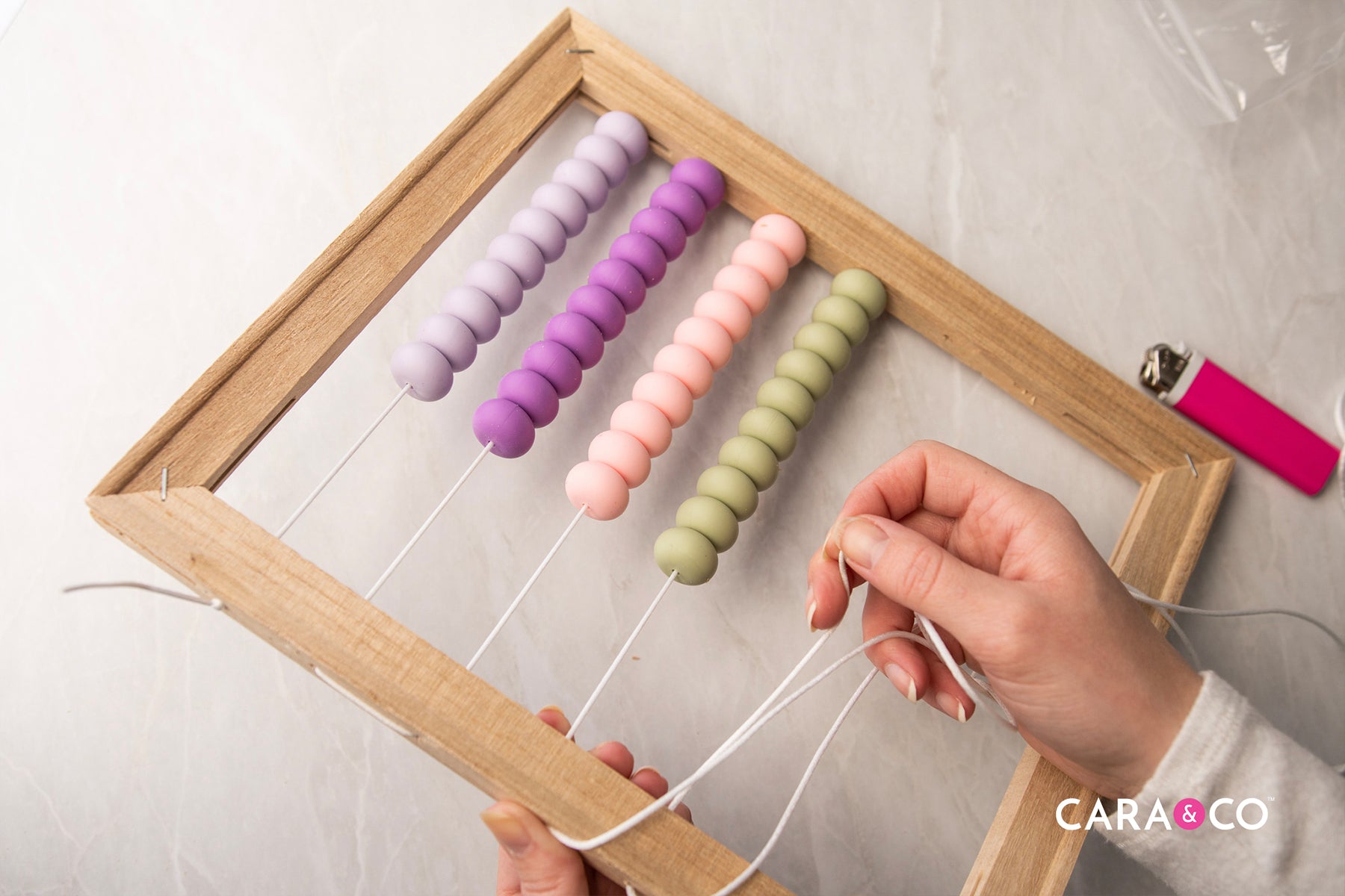 DIY Silicone Bead Abacus - Cara & Co Tutorials