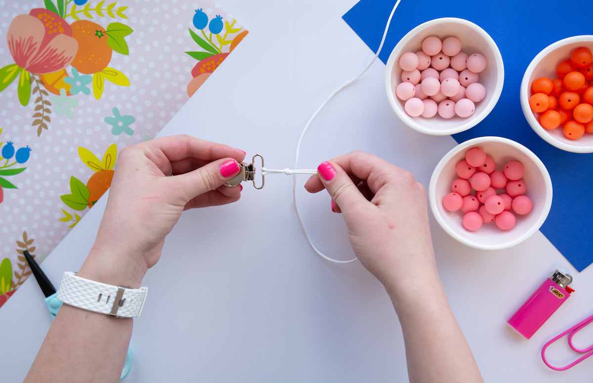 Step- by-Step Silicone Bead Pacifier Clip Tutorial - Cara & Co