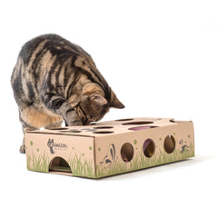 Cat Playing with Cat Amazing Interactive Puzzle Feeder