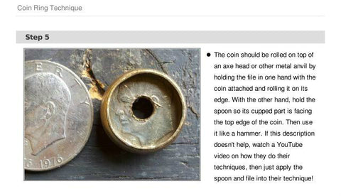 HOW TO MAKE A RING FROM COINS (3)