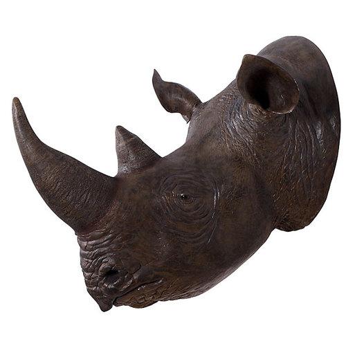 REPLICA RHINOCEROS HEAD WALL DECOR