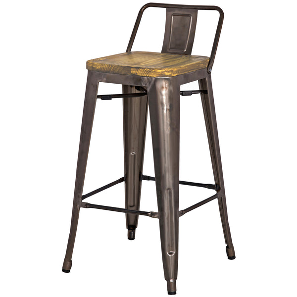 Metropolis Low Back Seat Stool