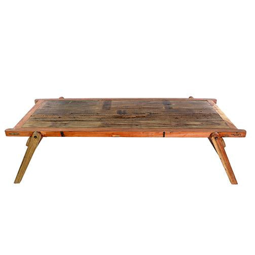 VINTAGE WOOD FOLDING CAMP TABLE