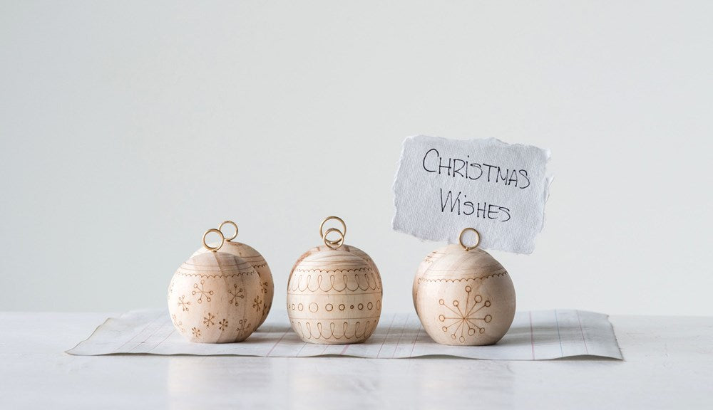 Ornament card placeholders