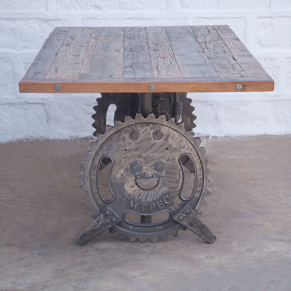 Steampunk Dining Table | Wood Metal Kitchen Furniture | City Home