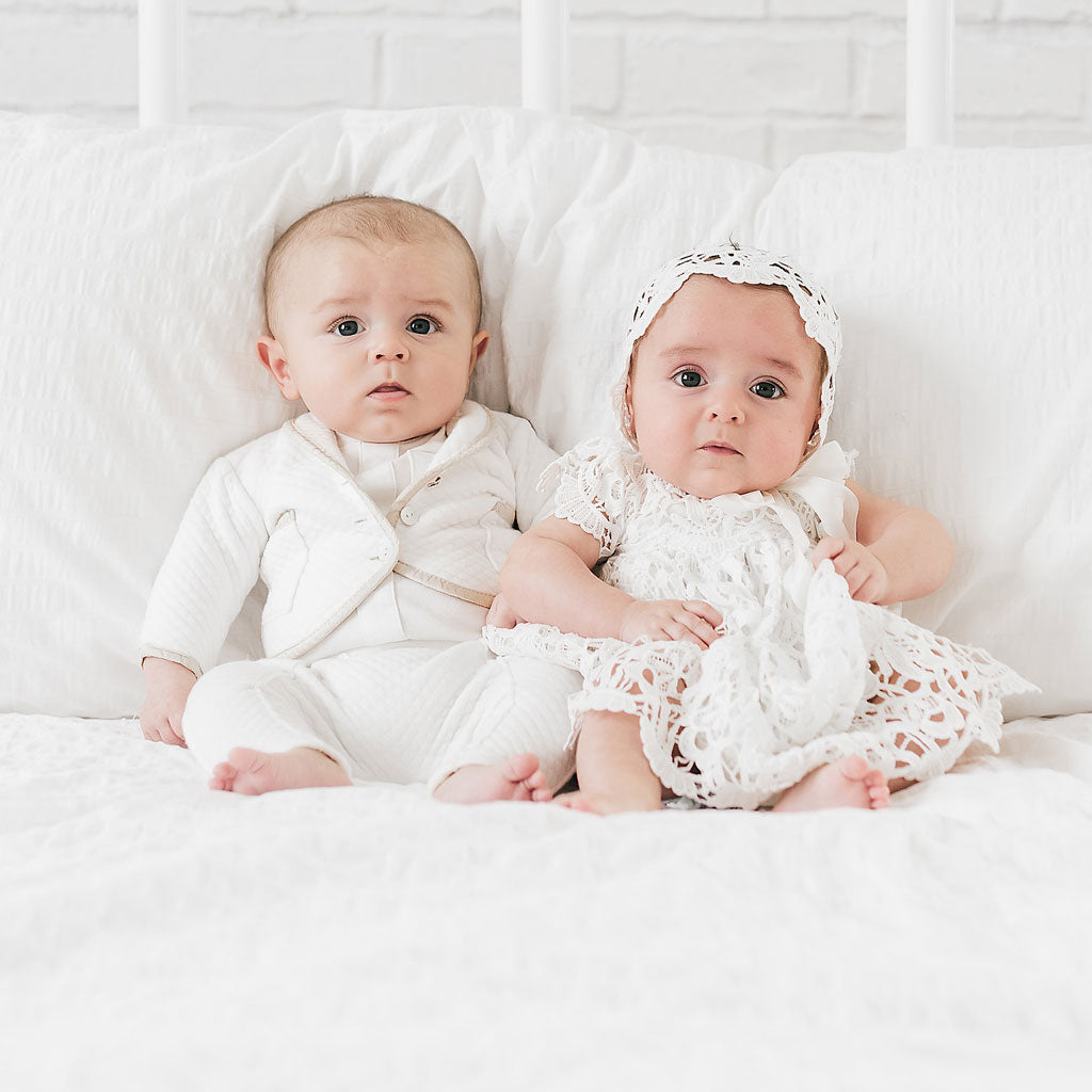Twins Blessing Day | Lola Dress & Liam Suit | Baby Beau & Belle  