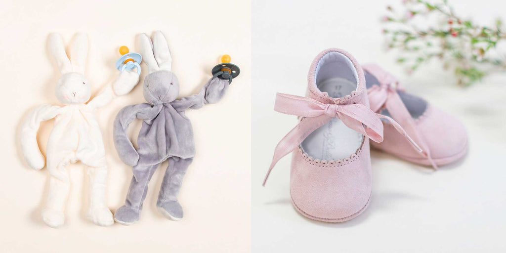 baby shower gift shoes bunny