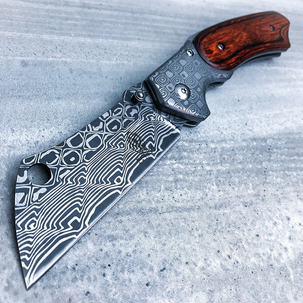 Razor Cleaver with Damascus finish