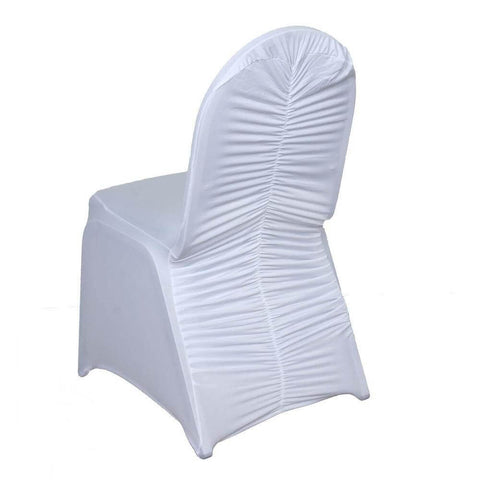 White Spandex Madrid Chair Covers