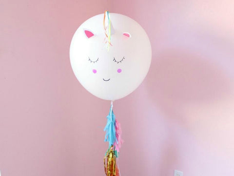 Unicorn themed balloon