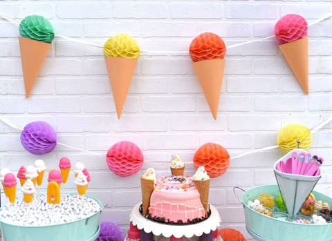 Ice Cream themed backdrop