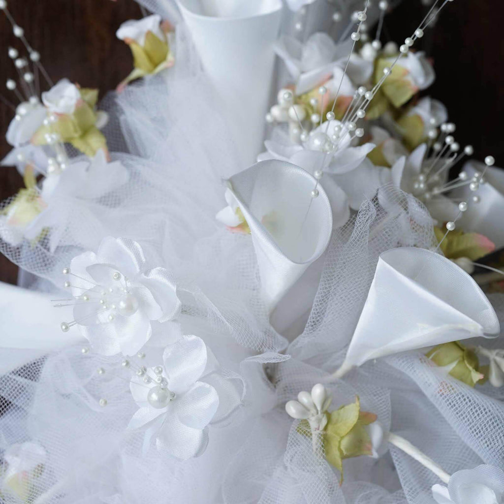 artificial bridal bouquet