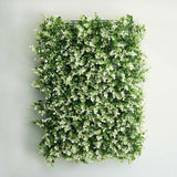 4 Panels White Tip Green Boxwood Hedge Genlisea Garden Wall Backdrop Mat