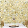 4 Panels UV Protected Assorted Flower Wall Mat Backdrop | White/Champagne