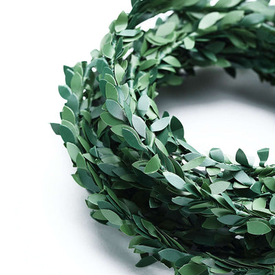 18ft | Mini Green Artificial Leaf Garland, Greenery With Flexible Vine