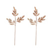 2 Stems | 28inch Blush/Rose Gold Artificial Bay Leaf Branch Vase Filler