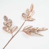 2 Stems | 28inch Blush/Rose Gold Artificial Bay Leaf Branch Vase Filler#whtbkgd