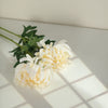 3 Stems | Ivory 27inch Artificial Silk Chrysanthemum Bouquet Flowers