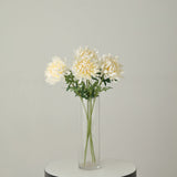 3 Stems | Ivory 27inch Artificial Silk Chrysanthemum Bouquet Flowers