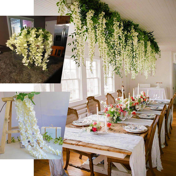 44" Artificial Wisteria Vine | Hanging Flower Garland