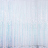 8ftx8ft Iridescent Blue Sequin Photography Booth Backdrop Semi-Sheer Curtain