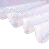 8ftx8ft Iridescent Blue Sequin Photography Booth Backdrop Semi-Sheer Curtain