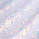 8ftx8ft Iridescent Blue Sequin Photography Booth Backdrop Semi-Sheer Curtain